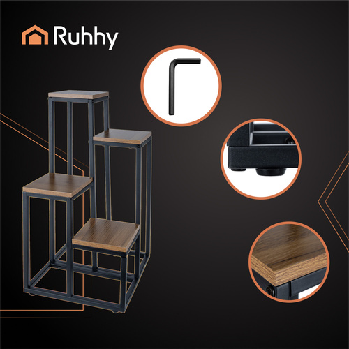 RUHHY 4-Tier Loft Standing Flower Stand – Elegance & Functionality in Vertical Design (WNDR25997) - Image 11