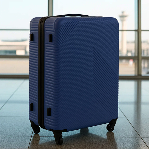 TRIZAND 3-Piece Travel Suitcase Set – Large, Medium & Small – Navy Blue (WNDR26664) - Image 2