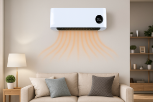 Alpina wall-mounted heater – with PTC ceramic heating element, 1000–2000 W (EDC)