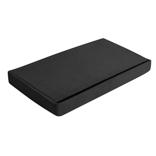 RUHHY XL Folding Velvet Pouf with Storage – Elegant Black, 54L Capacity (WNDR25995) - Image 5