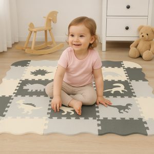 KRUZZEL Thick Foam Puzzle Mat – Safe, Fun, and Educational (WNDR25785)