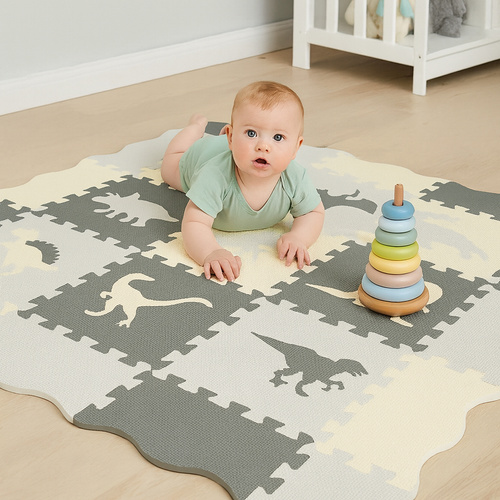 KRUZZEL Thick Foam Puzzle Mat – Safe, Fun, and Educational (WNDR25785) - Image 3