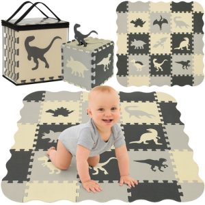 KRUZZEL Thick Foam Puzzle Mat – Safe, Fun, and Educational (WNDR25785)
