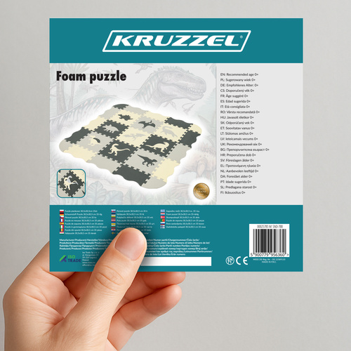 KRUZZEL Thick Foam Puzzle Mat – Safe, Fun, and Educational (WNDR25785) - Image 10