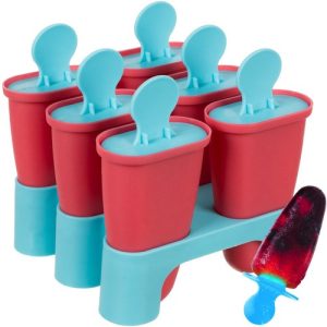 RUHHY 6-Slot Ice Cream Mold – Make Your Own Delicious Frozen Treats (WNDR24248)