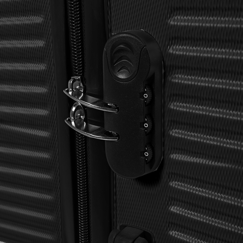 TRIZAND 3-Piece Travel Suitcase Set – Large, Medium & Small – Black (WNDR26661) - Image 11