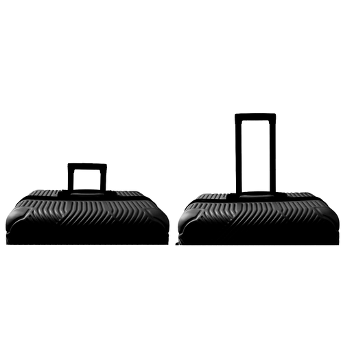 TRIZAND 3-Piece Travel Suitcase Set – Large, Medium & Small – Black (WNDR26661) - Image 6