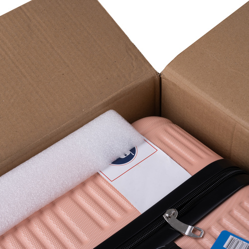 TRIZAND 3-Piece Travel Suitcase Set – Large, Medium & Small – Pink (WNDR26663) - Image 4