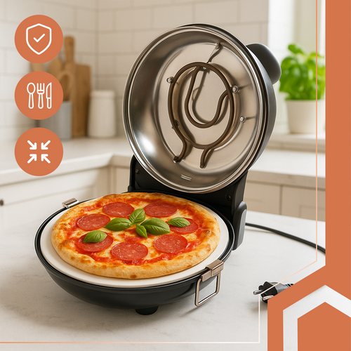 RUHHY Electric Pizza Oven with Accessories – Pizzeria Taste at Home (WNDR26050) - Image 6