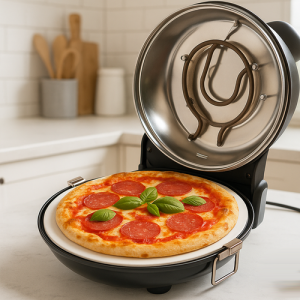 RUHHY Electric Pizza Oven with Accessories – Pizzeria Taste at Home (WNDR26050)