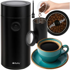 RUHHY Electric Coffee Grinder – Fresh Flavor at the Touch of a Button (WNDR26219)
