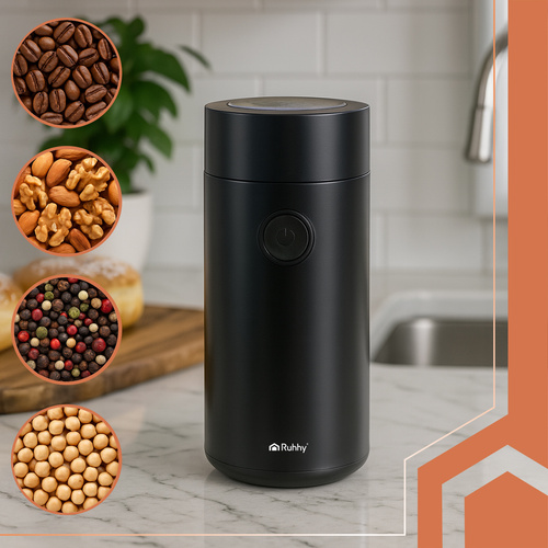 RUHHY Electric Coffee Grinder – Fresh Flavor at the Touch of a Button (WNDR26219) - Image 4