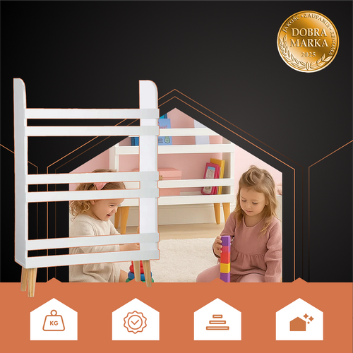 RUHHY Toy and Bookcase – 3-Shelf Standing Cabinet (WNDR26440) - Image 4