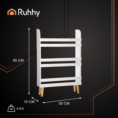 RUHHY Toy and Bookcase – 3-Shelf Standing Cabinet (WNDR26440) - Image 12