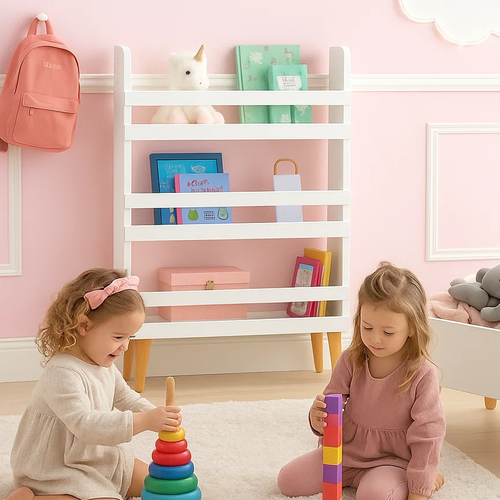 RUHHY Toy and Bookcase – 3-Shelf Standing Cabinet (WNDR26440) - Image 5