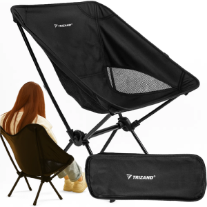TRIZAND Folding Camping Chair – Lightweight, Strong & Ready for Any Adventure (WNDR25074)