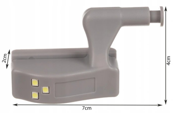 1 pc 3-LED cabinet light – energy-saving, touch-activated furniture lamp 23025 (WNDR16146) - Image 5