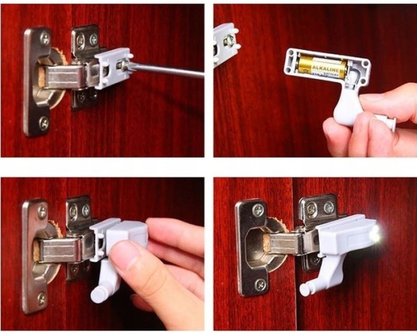 1 pc 3-LED cabinet light – energy-saving, touch-activated furniture lamp 23025 (WNDR16146) - Image 7