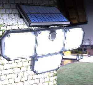 181-LED solar outdoor light with external solar panel – motion sensor, energy-saving lighting (WNDR20224)