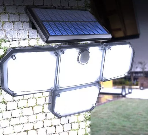 181-LED solar outdoor light with external solar panel – motion sensor, energy-saving lighting (WNDR20224) - Image 2