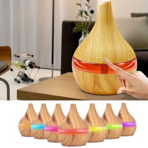 300 ml USB aromatherapy diffuser – humidifier with 7-color LED lighting and essential oils (WNDR10950)