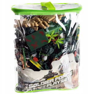 300-piece military base figure set – soldiers, vehicles, and accessories for kids (WNDR11524)