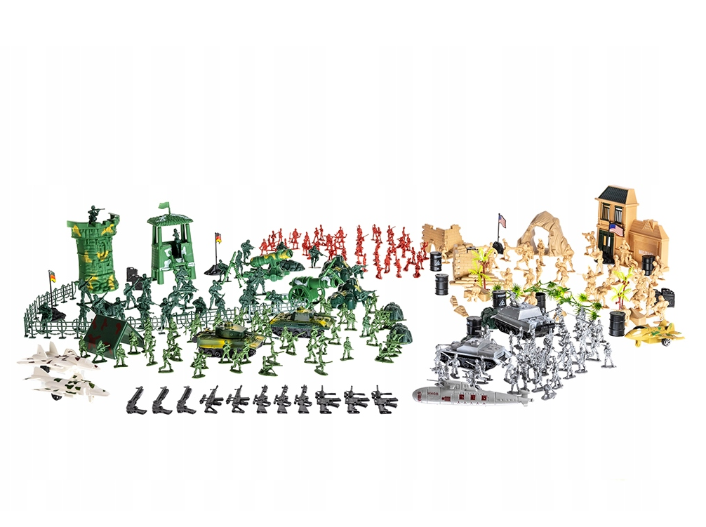 300-piece military base figure set – soldiers, vehicles, and accessories for kids (WNDR11524) - Image 3