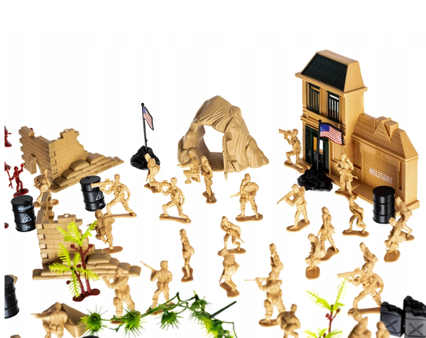 300-piece military base figure set – soldiers, vehicles, and accessories for kids (WNDR11524) - Image 5