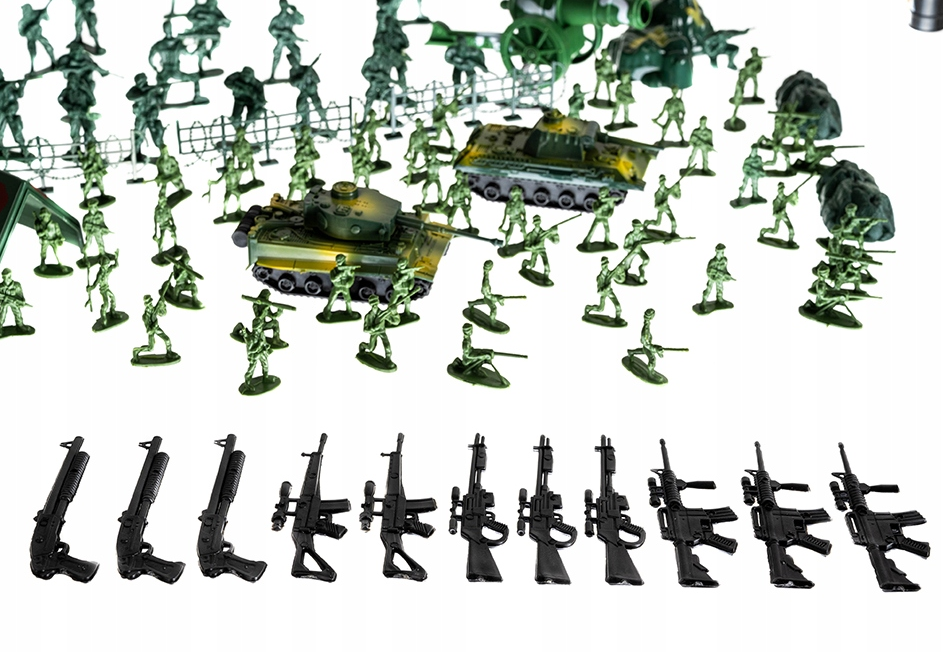 300-piece military base figure set – soldiers, vehicles, and accessories for kids (WNDR11524) - Image 9