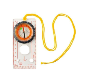360° rotatable map compass – precise navigation tool with 2° accuracy for hiking and outdoor adventures (WNDR7953)