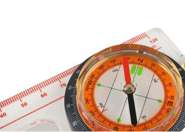 360° rotatable map compass – precise navigation tool with 2° accuracy for hiking and outdoor adventures (WNDR7953) - Image 2