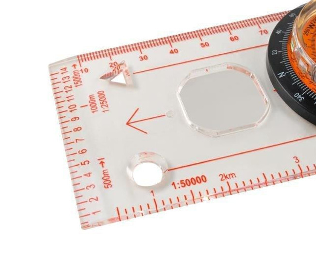 360° rotatable map compass – precise navigation tool with 2° accuracy for hiking and outdoor adventures (WNDR7953) - Image 5