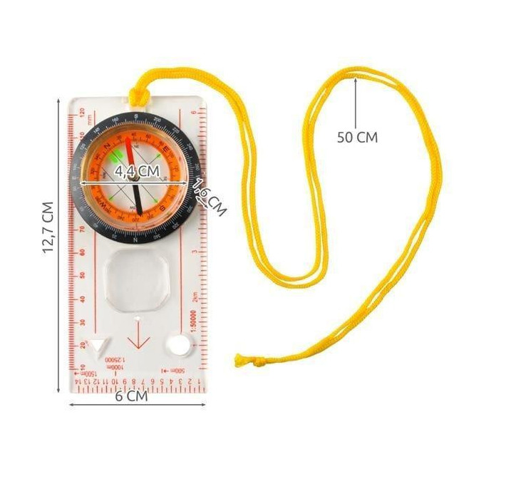 360° rotatable map compass – precise navigation tool with 2° accuracy for hiking and outdoor adventures (WNDR7953) - Image 7