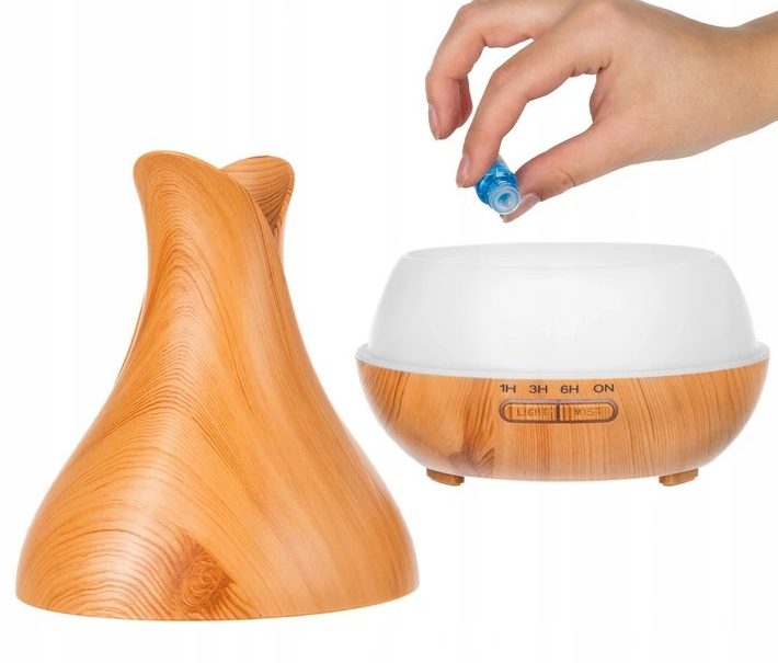 400 ml light brown humidifier with remote control – ultrasonic aroma and air humidifier (WNDR16483) - Image 4