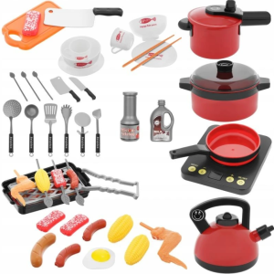 44-piece kids’ play kitchen set – stylish and interactive cooking set for little chefs (WNDR11246)