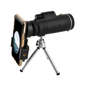 50x zoom monocular telescope – high-resolution outdoor spotting scope for smartphone, birdwatching, and nature observation (WNDR7883)