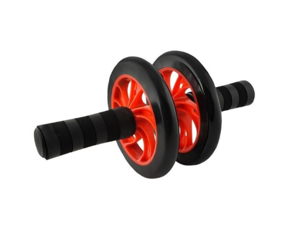 Abdominal exercise wheel – 15 cm diameter, non-slip handles, with knee pad (WNDR4567) - Image 3
