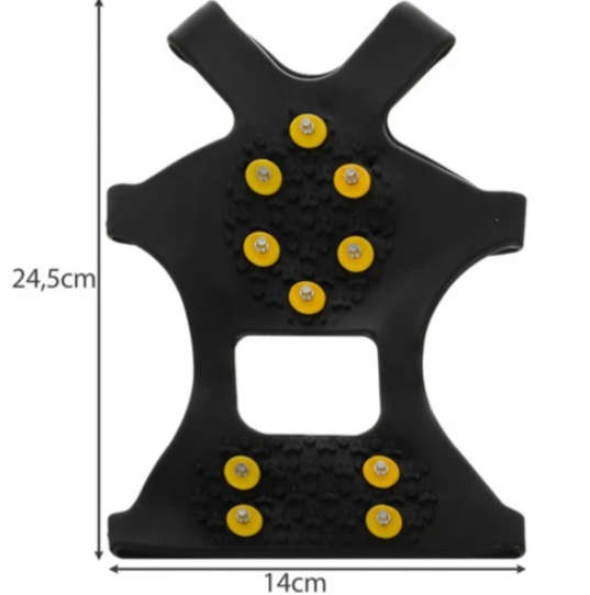 Anti-slip elastic rubber shoe covers – spiked traction for mountain hiking and winter trekking (WNDR19906) - Image 6