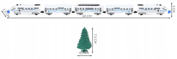 Battery-powered pendolino train set – large 9m track, toy train for kids (WNDR9448) - Image 4