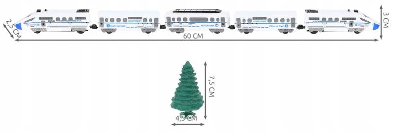 Battery-powered pendolino train set – large 9m track, toy train for kids (WNDR9448) - Image 4