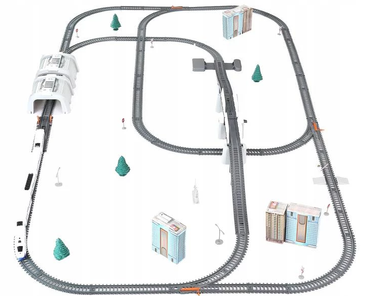 Battery-powered pendolino train set – large 9m track, toy train for kids (WNDR9448) - Image 6