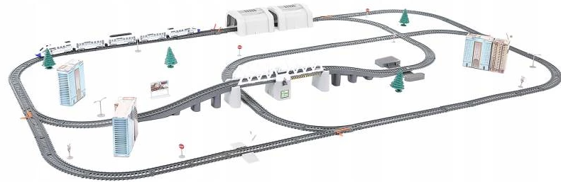 Battery-powered pendolino train set – large 9m track, toy train for kids (WNDR9448) - Image 9