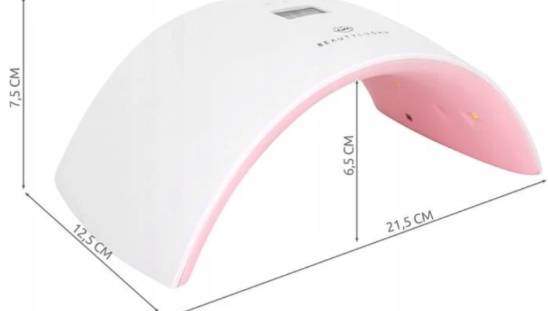 Beautylushh sun 9S UV/LED nail lamp – 15 LEDs, 24W, white with practical clips (WNDR8865) - Image 4