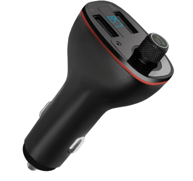 Bluetooth FM transmitter and car MP3 player – dual USB charger, 12/24V compatible, music playback and charging in one device 14152 (WNDR15185) - Image 3