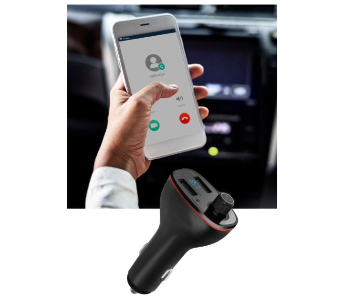 Bluetooth FM transmitter and car MP3 player – dual USB charger, 12/24V compatible, music playback and charging in one device 14152 (WNDR15185) - Image 5