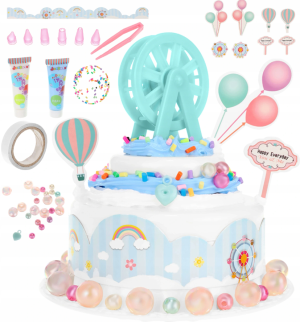 Cake decorating kit for kids – creative baking and decoration toy (WNDR9443)