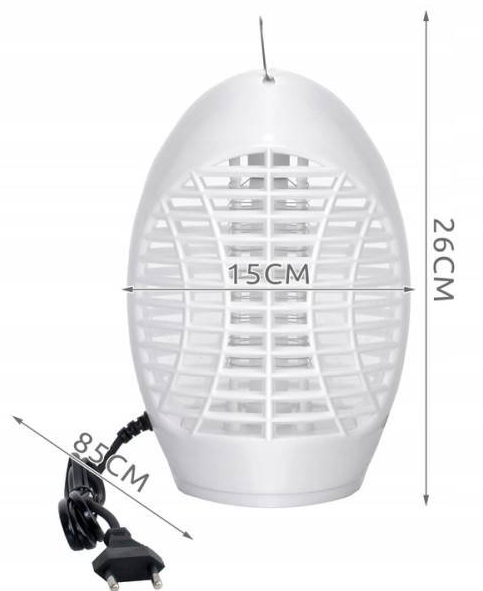 Electric insect killer 5W black – mosquito and bug zapper lamp for indoor and outdoor use (WNDR8627) - Image 5
