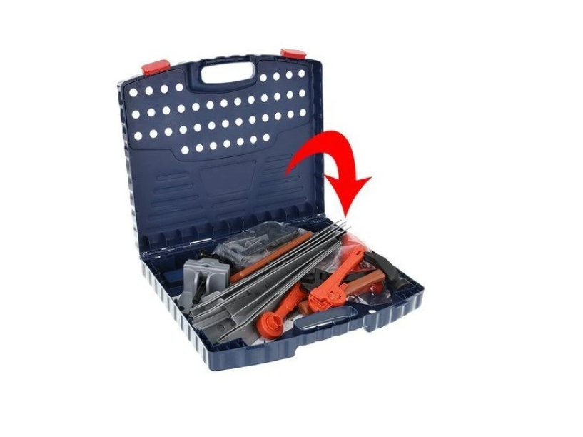 Foldable kids’ workbench playset – 67-piece tool set with electric drill and hand tools (WNDR9422) - Image 4