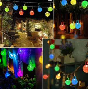 Gardlov 30-bulb solar hanging garden light – outdoor decorative lighting for patios, gardens, and festive occasions (WNDR15676)