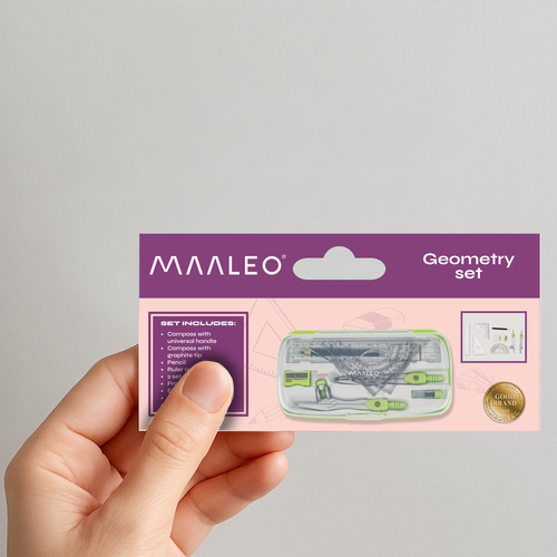 MAALEO Geometry Set – 10-Piece School Math Kit with Compass, Ruler, Protractor & Set Squares (WNDR26170) - Image 11